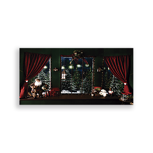 Painel Retangular - Fundo Natal - Sublimado 3D