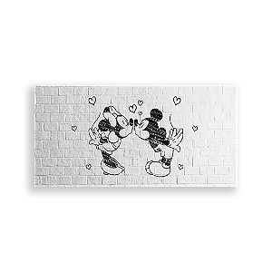 Painel Retangular - Mickey E Minnie - Sublimado 3D