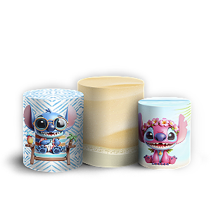 Trio Cilindro - Stitch Pool Party - Sublimado 3D
