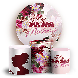 KIT Redondo e Trio - Dia Das Mulheres - Sublimado 3D
