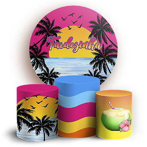 KIT Redondo e Trio - Tardezinha - Sublimado 3D