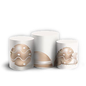 Trio Cilindro - Páscoa - Sublimado 3D