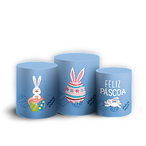 Trio Cilindro - Páscoa - Sublimado 3D