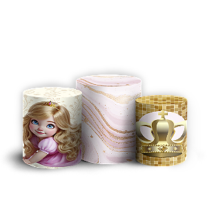 Trio Cilindro - Princesa - Sublimado 3D