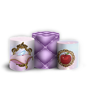 Trio Cilindro - Princesas - Sublimado 3D