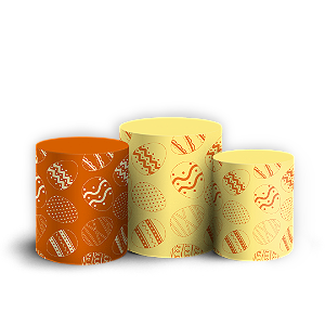 Trio Cilindro - Páscoa - Sublimado 3D