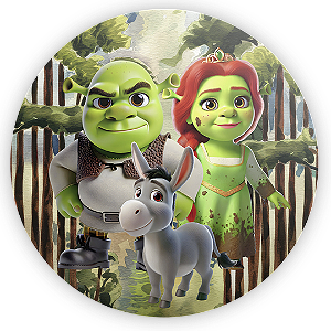 Painel Redondo - Shrek - Sublimado 3D