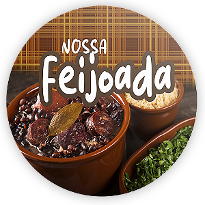 Painel de Mesa - Feijoada - Sublimado 3D