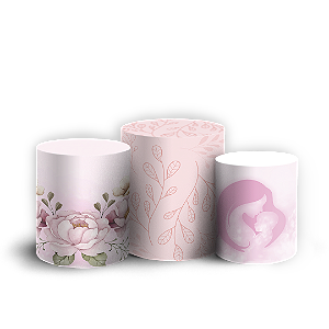 Trio Cilindro - Dia Das Mães - Sublimado 3D