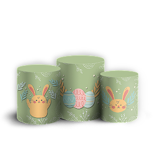 Trio Cilindro - Páscoa - Sublimado 3D