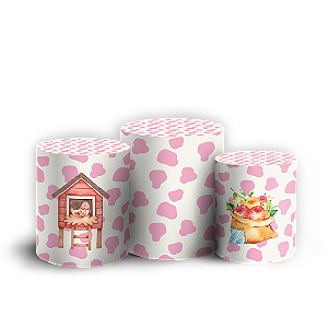 Trio Cilindro - Fazendinha - Sublimado 3D