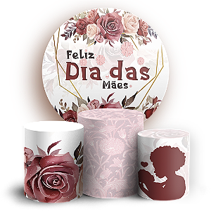 KIT Redondo e Trio - Dia Das Mães - Sublimado 3D