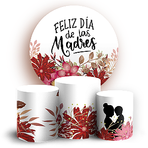 KIT Redondo e Trio - Dia de la Madre  - Sublimado 3D