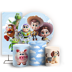 KIT Redondo Trio e Faixa - Toy Story - Sublimado 3D