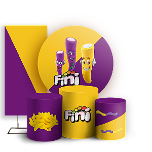 KIT Redondo Trio e Faixa - Fini - Sublimado 3D