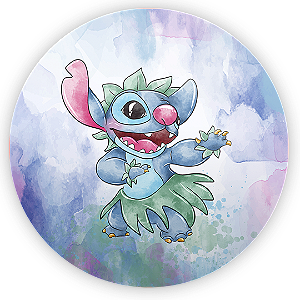 Painel de Mesa - Lilo Stitch Angel - Sublimado 3D