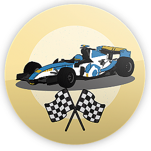 Painel de Mesa - Formula 1 - Sublimado 3D