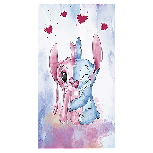 Faixa Lateral - Lilo Stitch Angel - Sublimado 3D