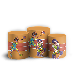 Trio Cilindro - Volei - Sublimado 3D