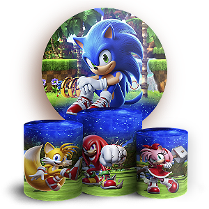 KIT Redondo e Trio - Sonic - Sublimado 3D