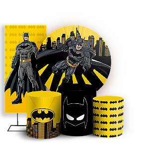 KIT Redondo Trio e Faixa - Batman - Sublimado 3D