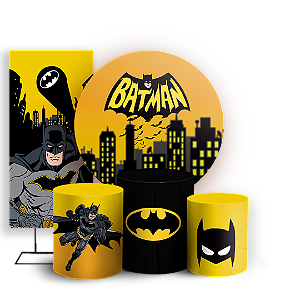 KIT Redondo Trio e Faixa - Batman - Sublimado 3D