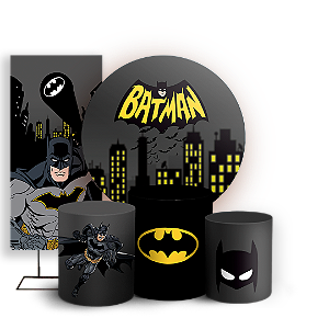 KIT Redondo Trio e Faixa - Batman - Sublimado 3D