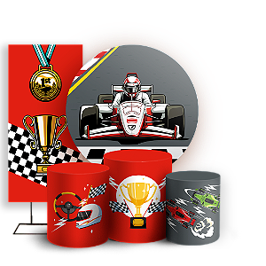 KIT Redondo Trio e Faixa - Formula 1 - Sublimado 3D