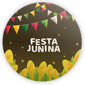 Painel Redondo - Festa Junina - Sublimado 3D