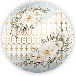 Painel de Mesa - Floral - Sublimado 3D