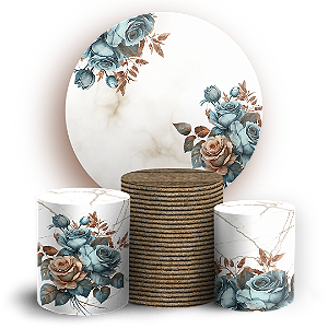 KIT Redondo e Trio - Floral - Sublimado 3D
