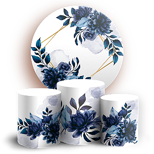 KIT Redondo e Trio - Floral - Sublimado 3D