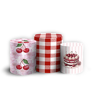 Trio Cilindro - Cerejinha - Sublimado 3D