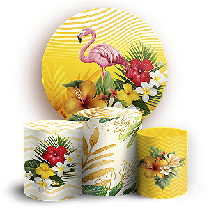 KIT Redondo e Trio - Tropical Floral - Sublimado 3D