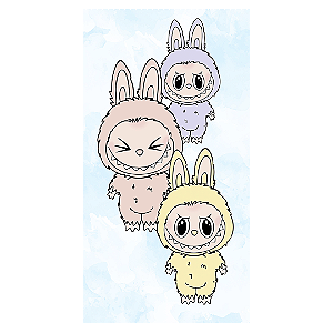 Faixa Lateral - Labubu - Sublimado 3D