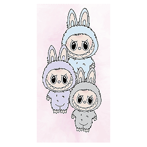 Faixa Lateral - Labubu - Sublimado 3D