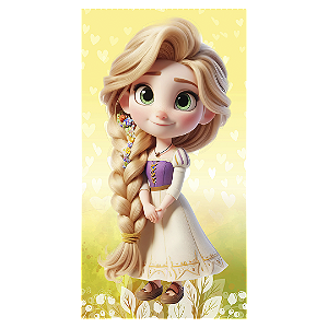 Faixa Lateral - Rapunzel - Sublimado 3D