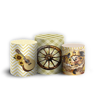 Trio Cilindro - Minnie - Sublimado 3D