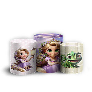 Trio Cilindro - Rapunzel - Sublimado 3D