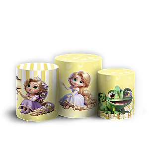 Trio Cilindro - Rapunzel - Sublimado 3D