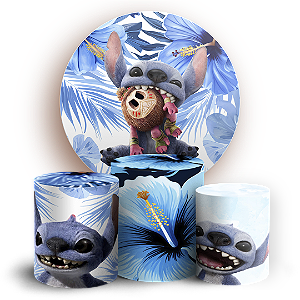 KIT Redondo e Trio - Lilo Stitch - Sublimado 3D