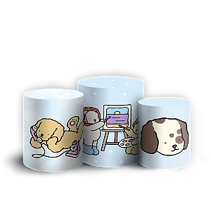 Trio Cilindro - Bobbie Goods - Sublimado 3D