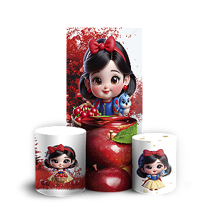 Faixa Lateral e Trio Cilindro Sublimado 3D Vest Facil - Branca de Neve