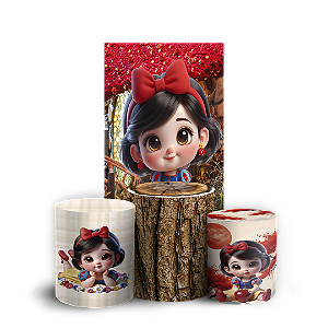 Faixa Lateral e Trio Cilindro Sublimado 3D Vest Facil - Branca de Neve