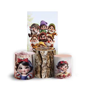 Faixa Lateral e Trio Cilindro Sublimado 3D Vest Facil - Branca de Neve
