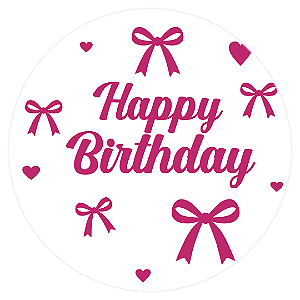 Painel de Mesa - Happy Birthday - Sublimado 3D