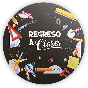 Painel Redondo - Regreso a Clases ES - Sublimado 3D