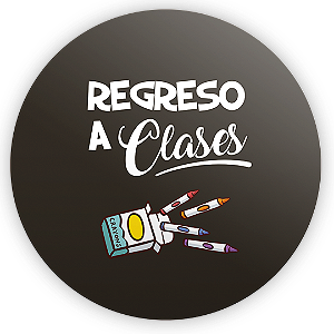 Painel Redondo - Regreso a Clases ES - Sublimado 3D