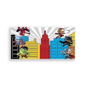 Painel Retangular - Herois Predios By Vivi - Sublimado 3D