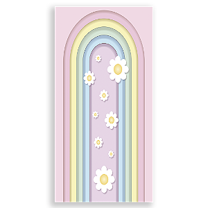 Faixa Lateral - Arco Iris Masha By Vivi - Sublimado 3D